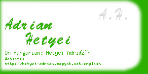 adrian hetyei business card